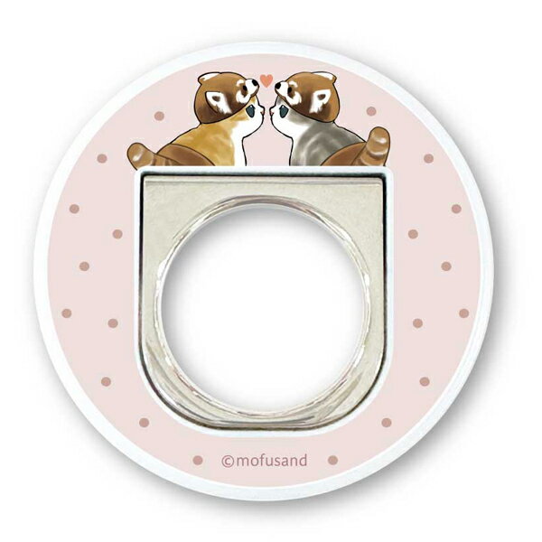 グルマンディーズ MOFU-30B mofusand　MagSafe対応マルチリング　 レッサーパンダにゃん