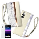 shizukawill Xperia 10 II 手帳型 ケース アイファンデストラップホール付 White Xperia 10 II SOX10M2CAWH シズカウィル