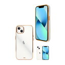shizukawill iPhone13 サイドメッキ加工 クリアケース iPhone13 White(白色) APIP13CL2WH シズカウィル(2)