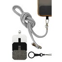 shizukawill スマホショルダーストラップスタイルコネクト シルバー シックカラーシリーズ 3 ACSTSCMONO03 シズカウィル(2)