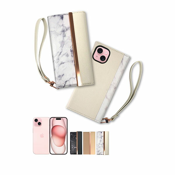 shizukawill iPhone15 手帳型 ケース カバー アイファンデ iPhone15 ホワイト APIP15CAWH シズカウィル