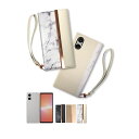 shizukawill Xperia 5 V SO-53D SOG12 手帳型 ケース カバー アイファンデ Xperia 5 V White(ホワイト) SOX5M5CAWH シズカウィル