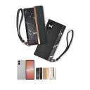 shizukawill Xperia 5 V SO-53D SOG12 手帳型 ケース カバー アイファンデ Xperia 5 V Black(ブラック) SOX5M5CABK シズカウィル
