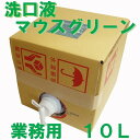 【10個セット】 業務用 口腔化粧品 マウスグリーン洗口液 10L 洗口液