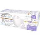【4個セット】 さらふわ ESSENTIAL MASK 不織布マスク パールホワイト FD30-WH 紙製マスクケース付き 30枚入 花粉症 男女 ヨコイ アプリコットベージュ アプリコット ホワイト 血色マスク ウィルス マスクケース付き 立体 カラー(4)