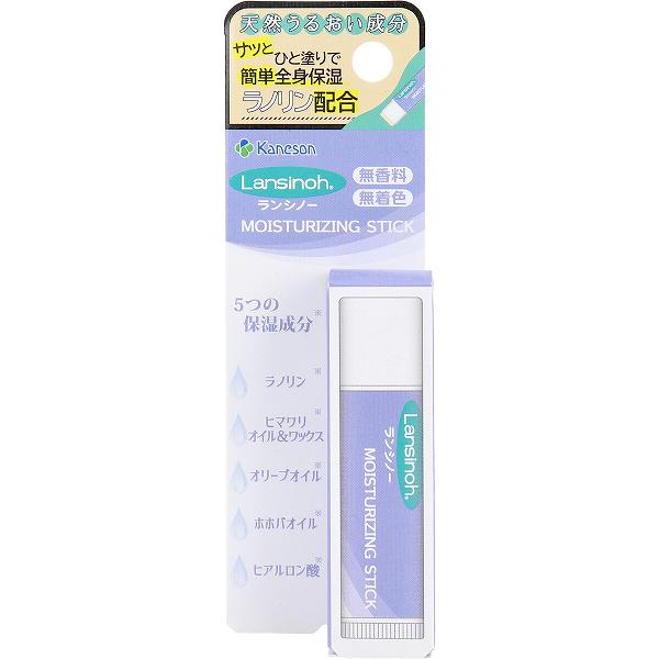※この商品は配送会社の都合により、北海道・沖縄・離島にはお届けできません。 ご注文が確認された場合、キャンセルさせて頂く可能性がございますのであらかじめご了承ください。ポイント使いに便利なスティックタイプ。なめらかな塗り心地でお肌をやさしく保湿＆ラッピング。●デリケートな赤ちゃんにも家族みんなのスキンケアに。赤ちゃんから大人まで全身の保湿に使えるピンポイント用保湿スティック。肌に直接、保湿成分を届けて密着。●5つの保湿成分配合。ラノリンをはじめ、ヒマワリオイル＆ワックス、オリーブオイル、ホホバオイル、ヒアルロン酸(保湿成分)を配合。濃厚なうるおいで健やかな肌を保ちます。●リップクリームサイズ：携帯しやすく手軽にスキンケア。●繰り出しタイプ：手を汚さずさっと直ヌリ。●スティック状：荒れ・乾燥をピンポイントに部分保湿。●顔、手、全身の保湿ケアに持ち歩きにも便利なスティックタイプ。●気になる部分に集中的にお使いいただけます。●パッチテスト済み。(全ての方にアレルギーが起きないというわではありません。)●無香料・無着色。【商品区分:化粧品】【成分】ラノリン、ヒマワリ種子油、オリーブ果実油、ホホバ種子油、ヒマワリ種子ロウ、カルナウバロウ、ダイマージリノール酸水添ヒマシ油、ヒアルロン酸Na、トコフェロール、水【使用方法】・2〜3mm出してご使用になりたい部分にやさしく塗ってください。やわらかい中身のため、出しすぎると折れることがありますのでご注意ください。・使用後は中身を充分繰り下げてキャップをしてください。充分下げないと中身がキャップ内側に付着してしまうことがあります。【注意】・高温の所に置かないでください。・お肌に異常が生じていないかよく注意してご使用ください。・お肌に合わない場合はご使用をおやめください。・使用中や、使用したお肌に直射日光があたって、赤み・はれ・かゆみ・刺激・色抜け(白斑等)や黒ずみ等の異常があらわれた場合は、使用を中止し、皮膚科専門医等にご相談ください。そのまま使用を続けますと、症状が悪化することがあります。・乳幼児の手の届かないところに保管して下さい。・誤飲を防ぐため、置き場所に注意してください。個装サイズ：42X125X20mm個装重量：約17g内容量：5gケースサイズ：24X14X11cmケース重量：約8.86kg製造国：日本※この商品は配送会社の都合により、北海道・沖縄・離島にはお届けできません。 ご注文が確認された場合、キャンセルさせて頂く可能性がございますのであらかじめご了承ください。