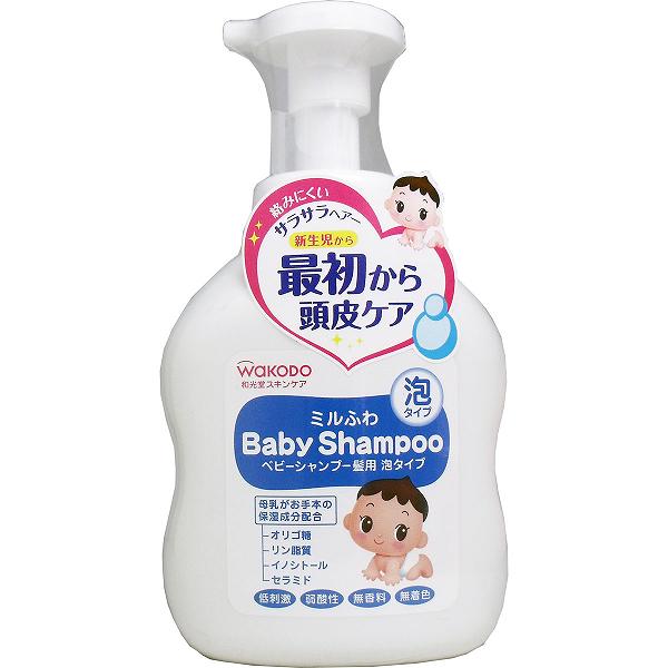 【12個セット】 ミルふわ ベビーシャンプー 髪用 泡タイプ 450mL シャンプー セラミド 無鉱物油 おふろ ベビーシャンプー髪用 保湿 アサヒ 入浴 赤ちゃん用品 ベビー 沐浴 弱酸性 ベビーソープ 低刺激 ヘルスケア 本体 無香料 パラペンフリー