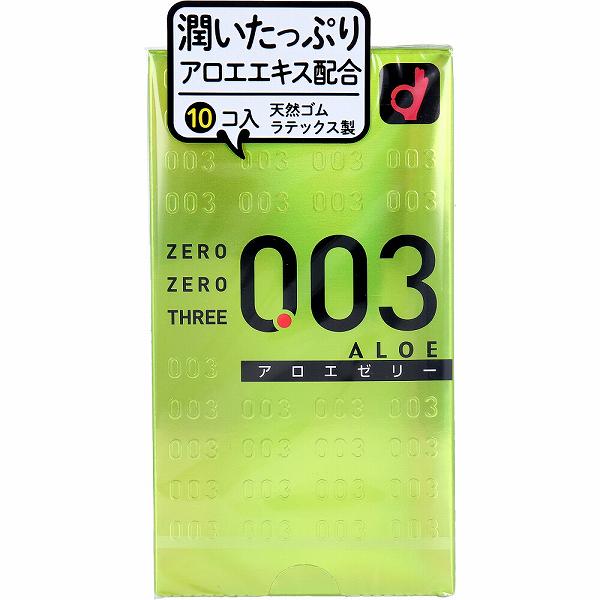 【36個セット】オカモト ゼロゼロスリー003 コンドーム アロエゼリー 10個入