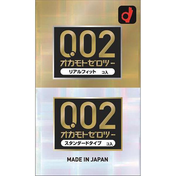 【12個セット】 オカモトゼロツー リアルフィット+スタンダード 0.02コンドーム 6個入×2個パック