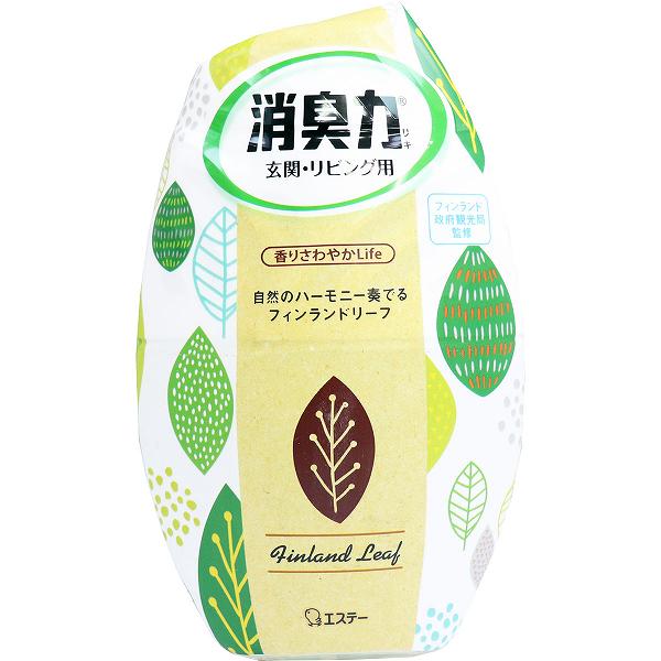 【6個セット】 お部屋の消臭力 玄関・リビング用 フィンランドリーフ 400mL 置き型 洗剤 消臭力 リビング 消臭剤 抽選 部屋用 トイレ用 リビング用 置き型タイプ エステー 消臭 消臭芳香剤 芳香剤 清掃 グリーンブーケ 掃除 部屋 北欧 玄関