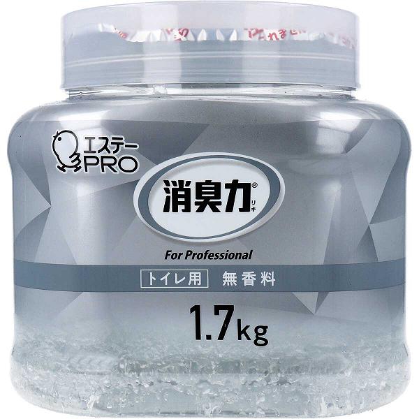 【15個セット】 消臭力 業務用 クラッシュゲルタイプ トイレ用 本体 無香料 1.7kg