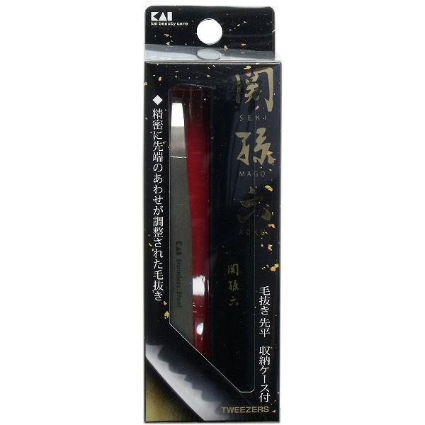 【6個セット】関孫六 毛抜き(先平) 収納ケース付 HC-3505