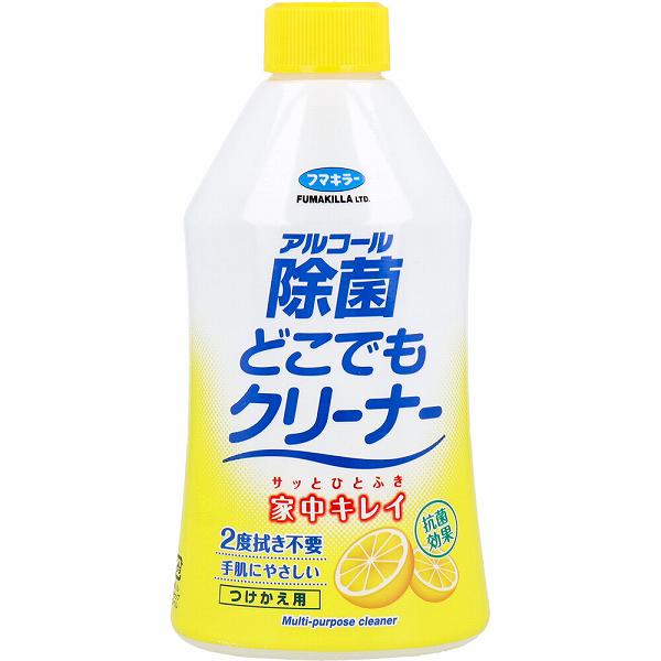 フマキラー アルコール除菌 どこでもクリーナー つけかえ用 300mL 衛生用品 除菌 住居用洗剤 付け替え キッチン用品 クリーナー オレンジブック 掃除 細菌 ウイルス除去 つめかえ用 除菌スプレー 付替用 付け替え用 スプレー アルコール 詰め替え用 つけかえ