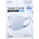 【10個セット】 超快適マスク SMART COLOR(スマートカラー) MY PALETTE(マイパレット) ホワイト×グレー ふつう 7枚入(4)