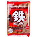 【2個セット】 ヘルシークラブ 鉄プラスコラーゲンウエハース ココア味 36枚入