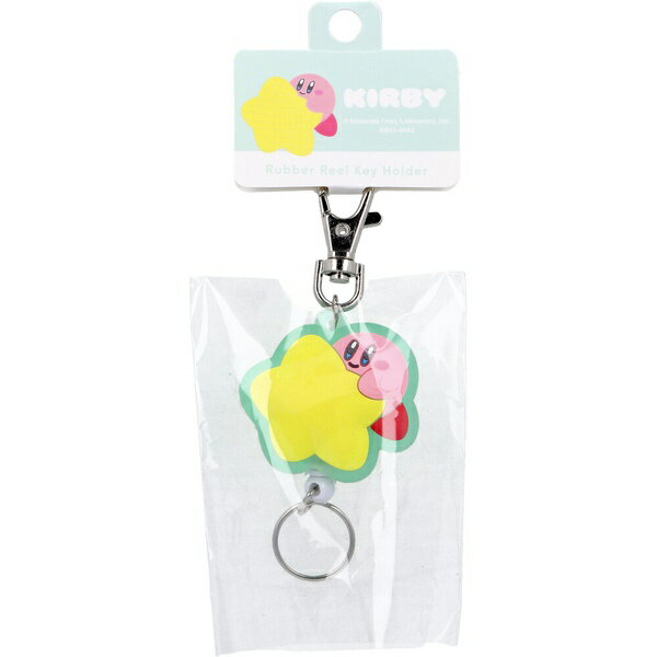 【3個セット】 星のカービィ ラバーリールキーホルダー ワープスターグリーン 1個入