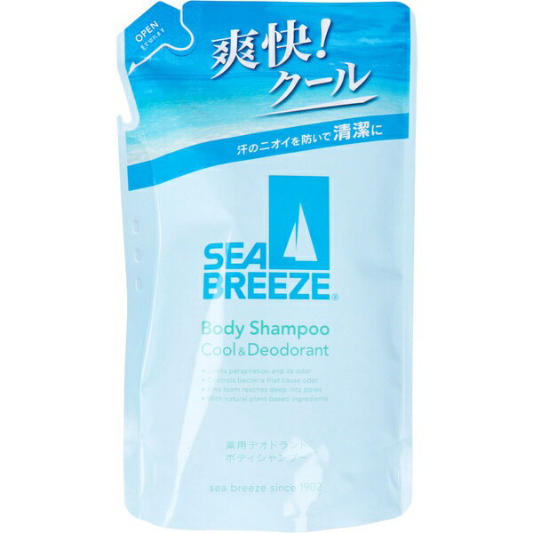 【5個セット】 シーブリーズ 薬用デオドラントボディシャンプー クール&デオドラント 詰替用 330mL