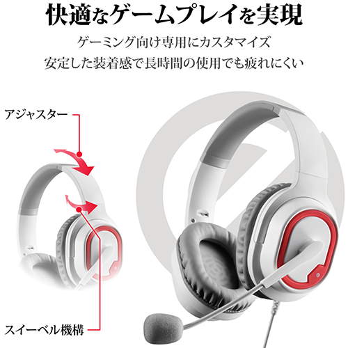 【正規代理店】 エレコム HS-G30WH ヘッドセット オ