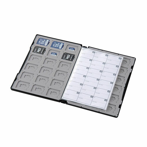 ��2�ĥ��åȡۥ��쥳�� CMC-SDCDC02BK SD/microSD�����ɥ����� SD��microSD������ ������ DVD�ȡ��륱���������� SD36��+microSD36���Ǽ ����ǥå��������� ����ǥå������㥱�å� �ʥ�Х�󥰥����� �����ǥ��������� �֥�å� ����̵��