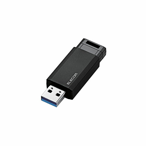 【3個セット】エレコム MF-PKU3008GBK USBメモリ USB3.1 Gen1 対応 ノック式 USB メモリ USBメモリー フラッシュメモリー 8GB ブラック Windows11 対応