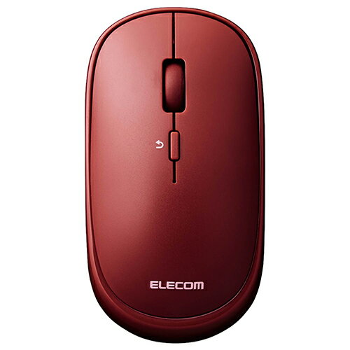 【正規代理店】 エレコム M-TM10BBRD Bluetooth4.2 マウス M-TM10シリーズ BlueLEDマウス 薄型 ブルートゥース 対応 4ボタン ポーチ付 レッド Windows11 対応