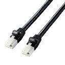 【正規代理店】 エレコム LD-GPAT/BK70 LANケーブル Cat6A ツメが折れない 7m ブラック RJ45コネクタ 10Gbps RoHS指令準拠(10物質) LD-GPAT / BK70