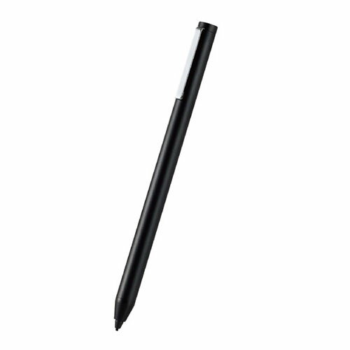 ■充電可能なアクティブタッチペンです。 ■ペン先が1.5mmと極細なので、指先でのタッチや非電池式のタッチペンでの操作に比べて繊細な描き込みができます。 ■ペン先は導電性に優れたポリアセタールを採用、ゴムに比べて耐久性に優れており、金属に比べて液晶画面を傷つけにくい素材です。 ■従来品では反応しづらかったガラスフィルムの上からでもストレスなく滑らかな操作が可能です。 ■指先でのタッチ操作と違い、液晶画面を汚さずに操作可能です。 ■タッチ操作はもちろん、スライド、スワイプ操作も快適に行えます。 ■※液晶保護フィルムをご使用の際は、フィルムの種類によっては、操作時にこすれ音が生じたり、ペンの反応が悪くなることがあります。 ■面倒なペアリングなどは不要、電源をオンにするだけでご使用いただけます。 ■※一部のiPadにおいて、初期設定により、『メモ』アプリで手書き入力する際に、 ペン操作はApple Pencilのみに制限されており、本製品をご使用いただけない状態になっております。 その際は以下の手順で本製品をご使用いただけます。 『設定』(歯車のアイコン)→『メモ』→『Apple Pencilのみで描写』をOFFにする。 ■連続で約15時間、ご使用いただけます。 ■※ご使用状態によっては、この目安の時間よりも早く使用できなくなる場合があります。 ■5分間操作しない状態が続くとオートスリープ機能が働き、電源の消し忘れを防ぎます。 ■※オートスリープは振動感知式です。タッチペンのスイッチをオンにした状態でポケットやカバンに入れた際に振動を感知してオートスリープが動作しない場合があります。 ■胸ポケットなどに入れて持ち運ぶのに便利なクリップが付いています。 ■ペン先が劣化した際には、別売のペン先(P-TIPACST02)と交換できて快適な操作感を維持できます。■対応機種：各種スマートフォン・タブレット※全てのタッチパネル電子端末での動作を保証するものありません。■外形寸法：全長:約145mm、直径:約9.5mm、ペン先:約1.5mm ■材質：ペン先:ポリアセタール、本体:アルミニウム ■カラー：ブラック ■質量：約15g ■電池：リチウムイオン電池 ■使用時間：約15時間※ご使用状態によっては、この目安の時間よりも早く、充電が必要となる場合があります。 ■保証期間：6カ月 ■付属品：micro USBケーブル、ユーザーズマニュアル/保証書1.5mmの極細ペン先により、繊細に書き込みができる充電可能なアクティブタッチペンです。