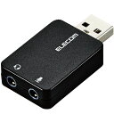 【正規代理店】 エレコム USB-AADC01BK USBオーデイオ変換アダプタ USBオーディオ変換アダプタ コネクタ一体型タイプ ステレオミニプラグのヘッドセットをUSB端子に接続できる変換アダプタ ブラック Windows11 対応 その1