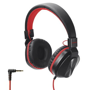 【 送料無料 】 エレコム HS-KD02TBKR 子ども 専用 ヘッドセット 有線 4極 両耳 折りたたみ マイク付 ヘッドホン ヘッドフォン キッズ 子供 こども switch マイク ケーブル長 1.2m ブラック×レッド通販