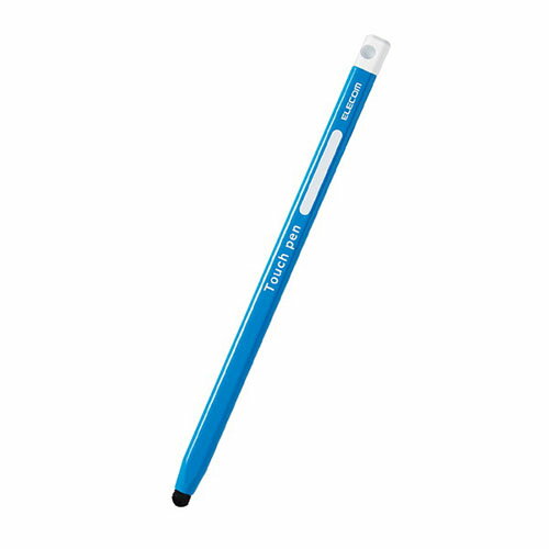  エレコム P-TPEN02SBU タッチペン タブレット iPad スマホ 鉛筆型 三角 太軸 感度タイプ ブルー タブレット学習 学校 子供 キッズ