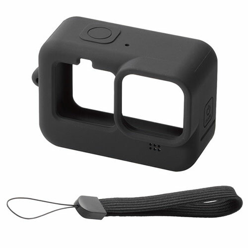 【正規代理店】 エレコム AC-GP9BSSCBK アクションカメラ 用 アクセサリ GoPro HERO 10 / 9 用 シリコンケース シリコンケース カバー ゴープロ HERO9 Black ブラック