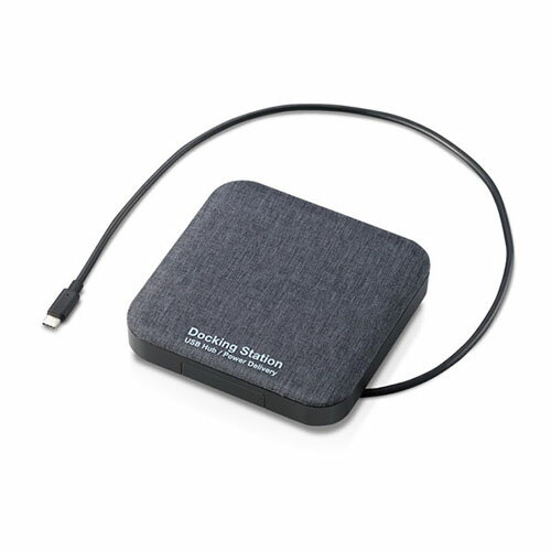 【正規代理店】 エレコム LGB-DHUPD HDDケース SSDケース ドッキングステーション機能 USBハブ 2.5インチ USB3.2(Gen1) タイプC 4K ブラック