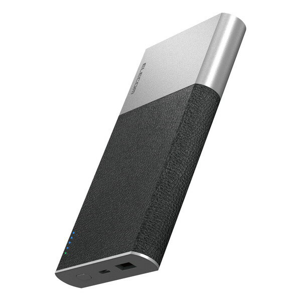 【正規代理店】 エレコム EC-C06BK モバイルバッテリー 10000mAh 大容量 PD20W 超高速充電 入出力( Type-C ×1) 出力( USB-A ×1) 【 iPhone iPad Android スマホ タブレット 各種対応 】 ブラック