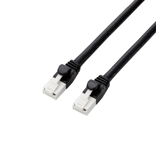 【5個セット】 エレコム GM-LDGPAT/BK10 LANケーブル PS5 対応 ツメ折れ防止 ランケーブル インターネットケーブル ケーブル Cat6A 1.0m ブラック ELECOM アクセサリー 爪折れ防止 ツメ折れ防止タイプ ネットワークケーブル 超高速 ヨリ線 ツメが折れない 送料無料