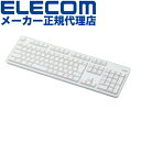 【正規代理店】 エレコム TK-FDM106TWH 無線 フル キーボ...(2)