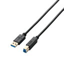USB3．0ケーブル(2．0m) ブラック USB3-AB20BK [USB3AB20BK] エレコム(ELECOM) Elecom