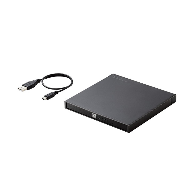 楽天ウルマックス 楽天市場店【正規代理店】 エレコム LDR-SM8URBK スマホ タブレット 用 外付け CDレコーダー ドライブ 有線接続 再生・録音 【 Android ウォークマン Windows Mac Chrome 等対応 】 ブラック