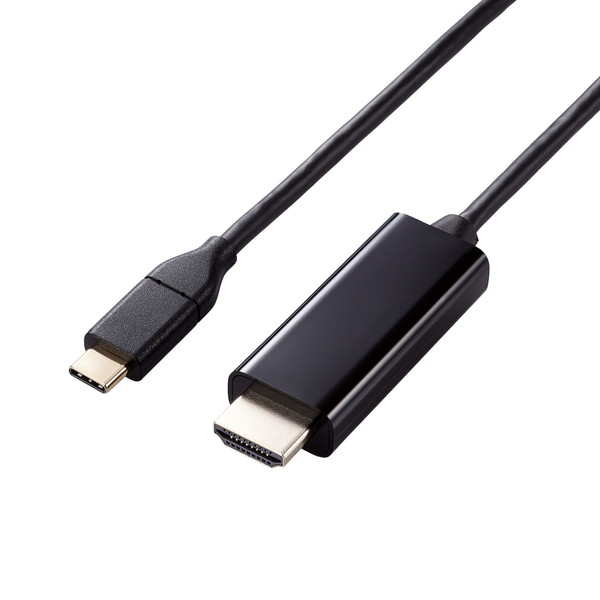 【正規代理店】 エレコム MPA-CHDMI30BK USB Type-C to HDMI 変換 ケーブル 3m 4K 60Hz MacBook Pro / Air iPad Android スマホ タブレット USB-C デバイス各種対応 】 ブラック