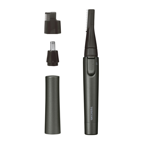 【正規代理店】 テスコム TK291A-H フェイス シェーバー 顔 レディース 電動 フェイスシェーバー 眉毛 顔そり ムダ毛 ELECOM 1年保証 乾電池式 グレー フェイスシェイバー シェイバー メンズ ブラック 正規品 公式