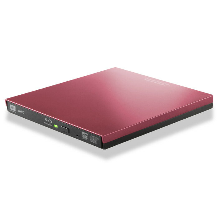 Blu-rayディスクドライブ / USB3.0 / スリム / 再生&編集ソフト付 / typeCコネクタ付 / レッド Blu-rayドライブ エレコム ELECOM LBD-PVA6UCVRD