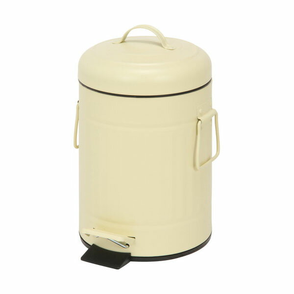 6個セット スチール ラウンドペダルペール 3L アイボリー(3.0)