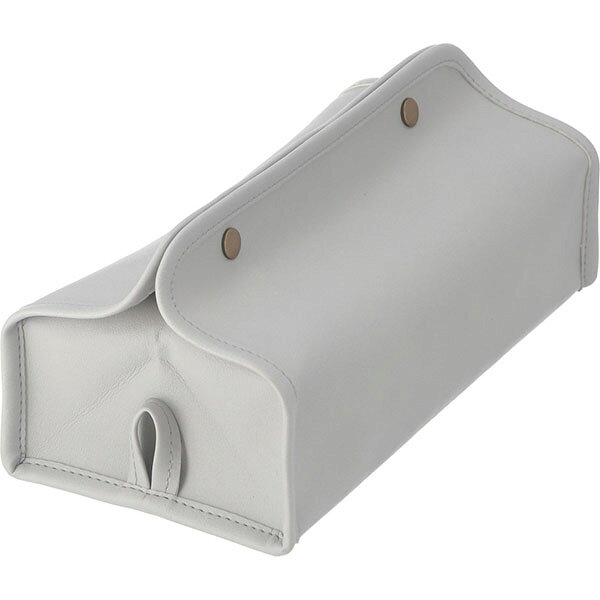 6個セット PUレザー調ティッシュケース GY [2]