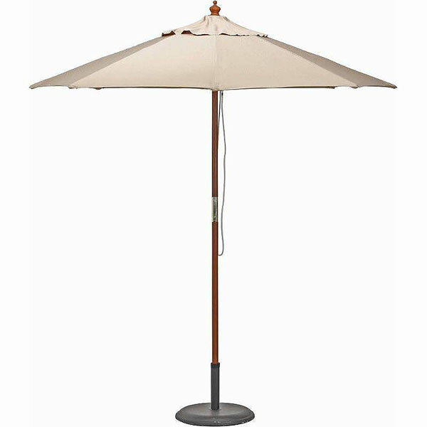 木製パラソル 210cm アイボリー