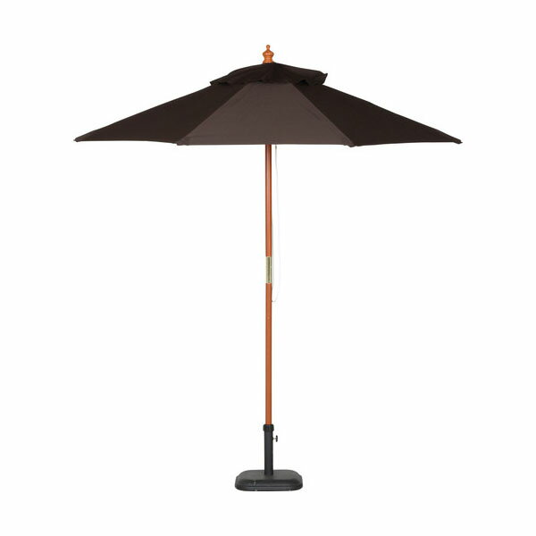 木製パラソル 210cm ブラウン 210BR