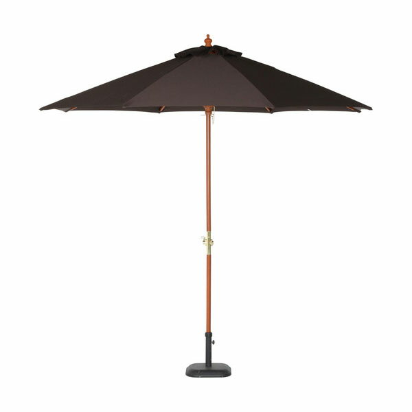 木製パラソル 270cm ブラウン 270BR