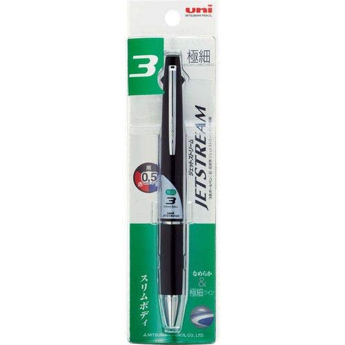●商品サイズ:W50×H189×D20mm。●重量:20g。●3色:ブラック、レッド、ブルー。●超・低摩擦ジェットストリームインク搭載。1本でボールペン3色（黒・赤・青）が揃った多色ボールペンです。