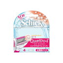 【3個セット】 クアトロ4フォーウーマン替刃 4コ入 シック Schick 女性用カミソリ