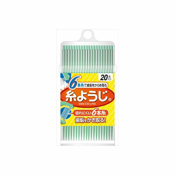 【6個セット】 糸ようじ 卓上容器 20本入 小林製薬 フロス・歯間ブラシ