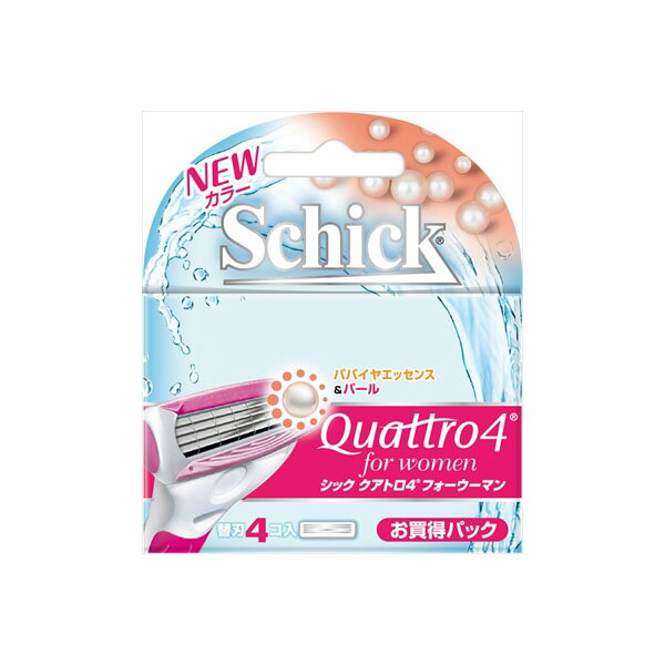 【288個セット】 クアトロ4フォーウーマン替刃(4コ入) シック(Schick) 女性用カミソリ