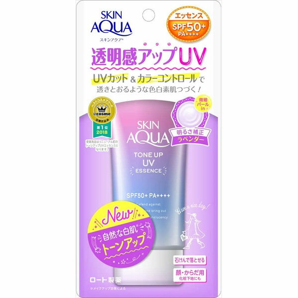 【36個セット】 スキンアクア トーンアップ UVエッセンス 日焼け止め 80g ロート製薬 UV・日焼け止め